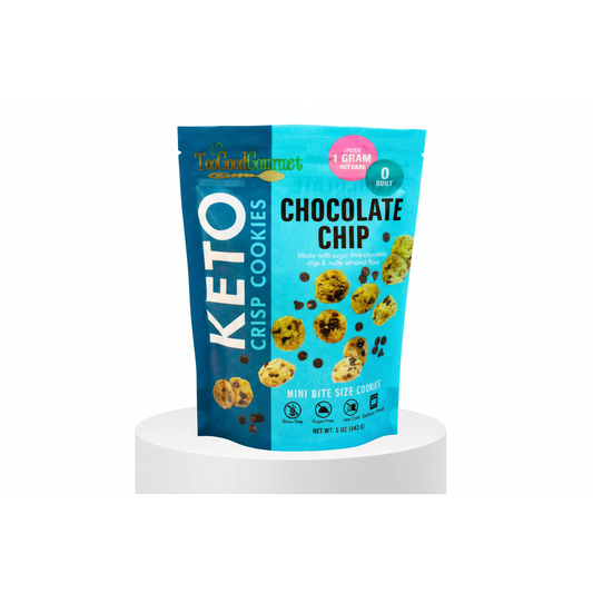 Too Good Gourmet Keto Mini Crisp Cookies - Chocolate Chip