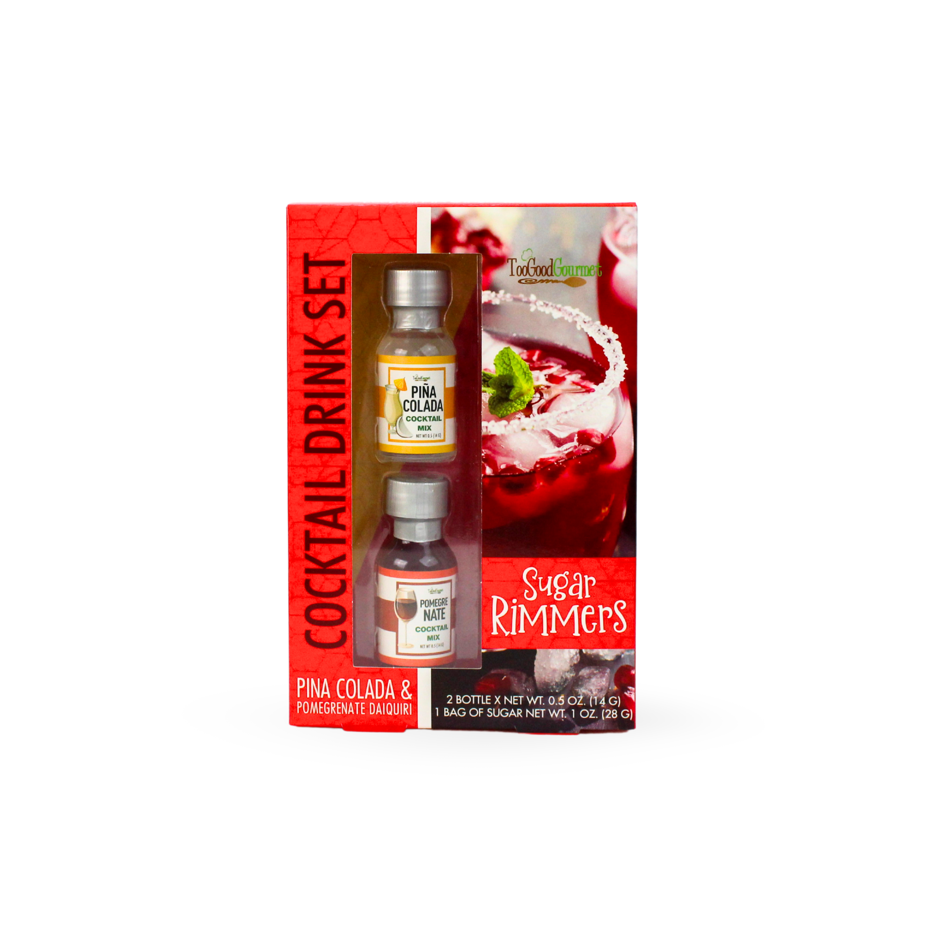 Too Good Gourmet Cocktail Drink Set Pina Colada & Pomegranate Daiquiri