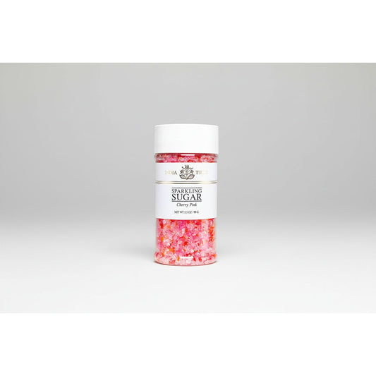 India Tree Kosher Cherry Pink Sparkling Sugar: Small Jar