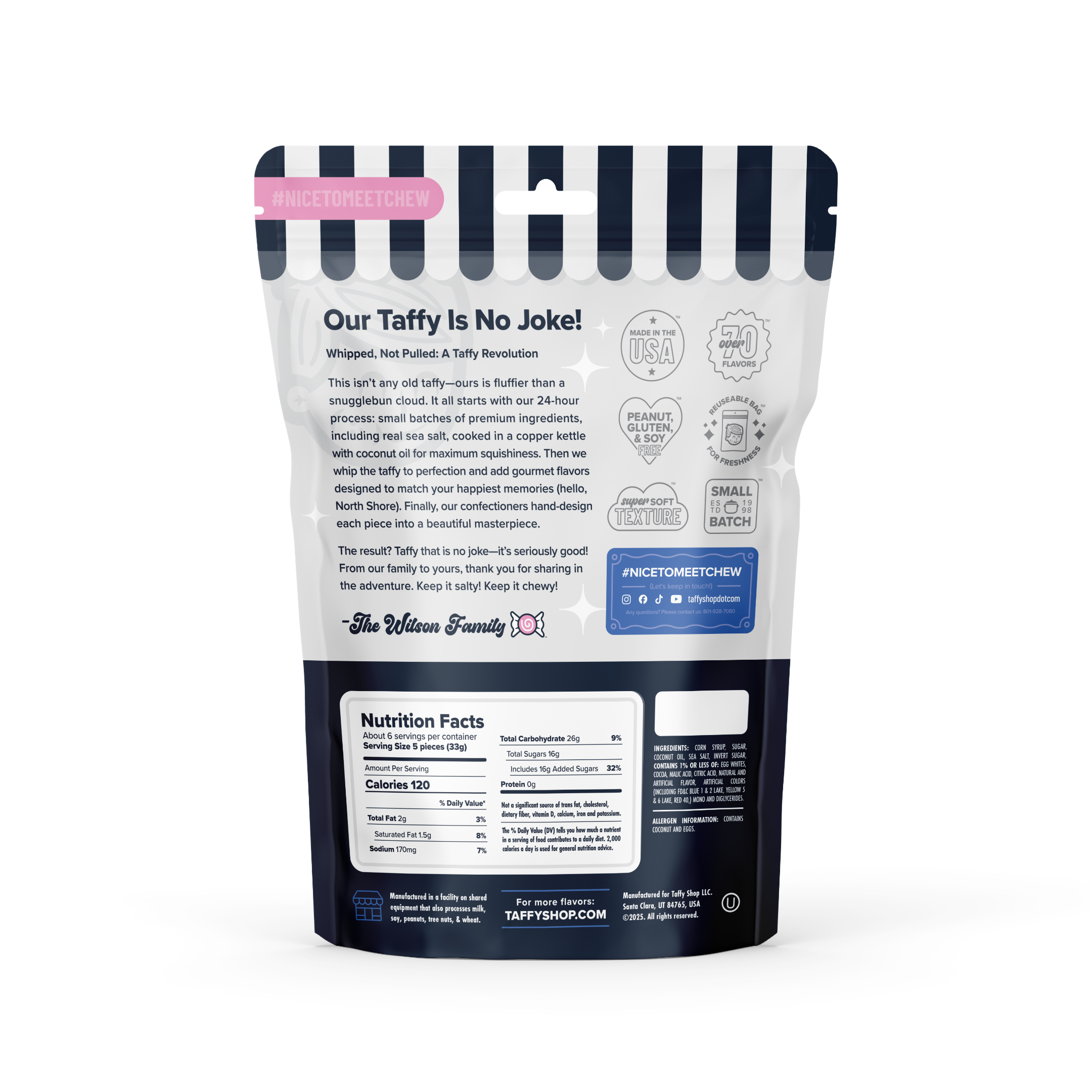 Taffy Shop Suspicious Licorices™ Taffy (Black Licorice)
