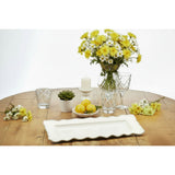 Certified International Perlette Cream Melamine Rectangular Platter