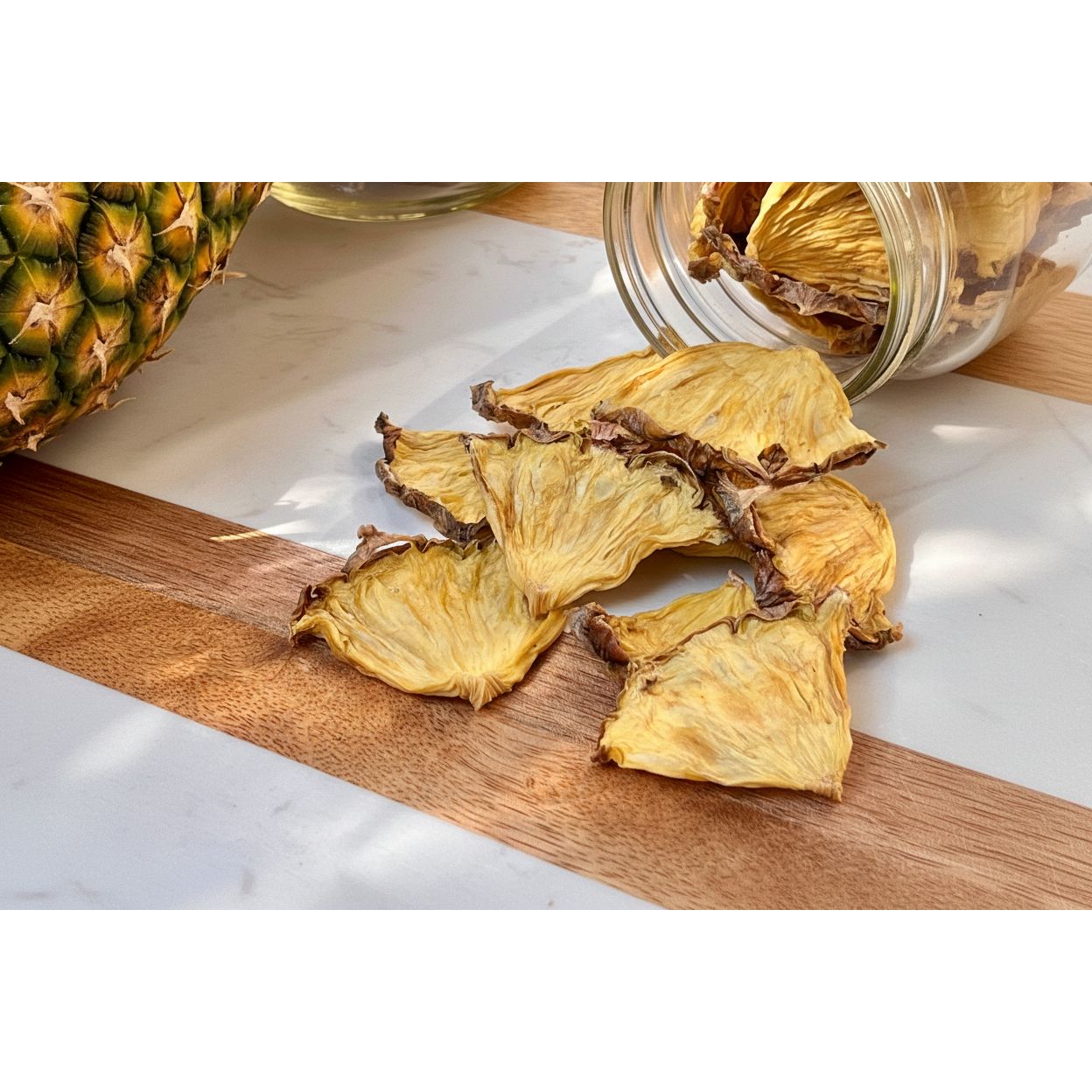 The Perfect Garnish Co. Dehydrated Pineapple Natural Fruit Quarters