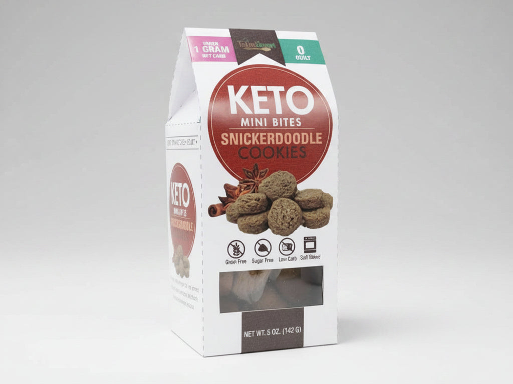 Too Good Gourmet Bite Size Keto  -  Snickerdoodle Cookies