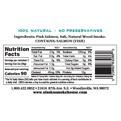 Alaska Seafood Smoked Salmon Fillet