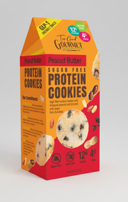 Too Good Gourmet High Protein, High Fiber Sugar Free Cookies - Peanut Butter