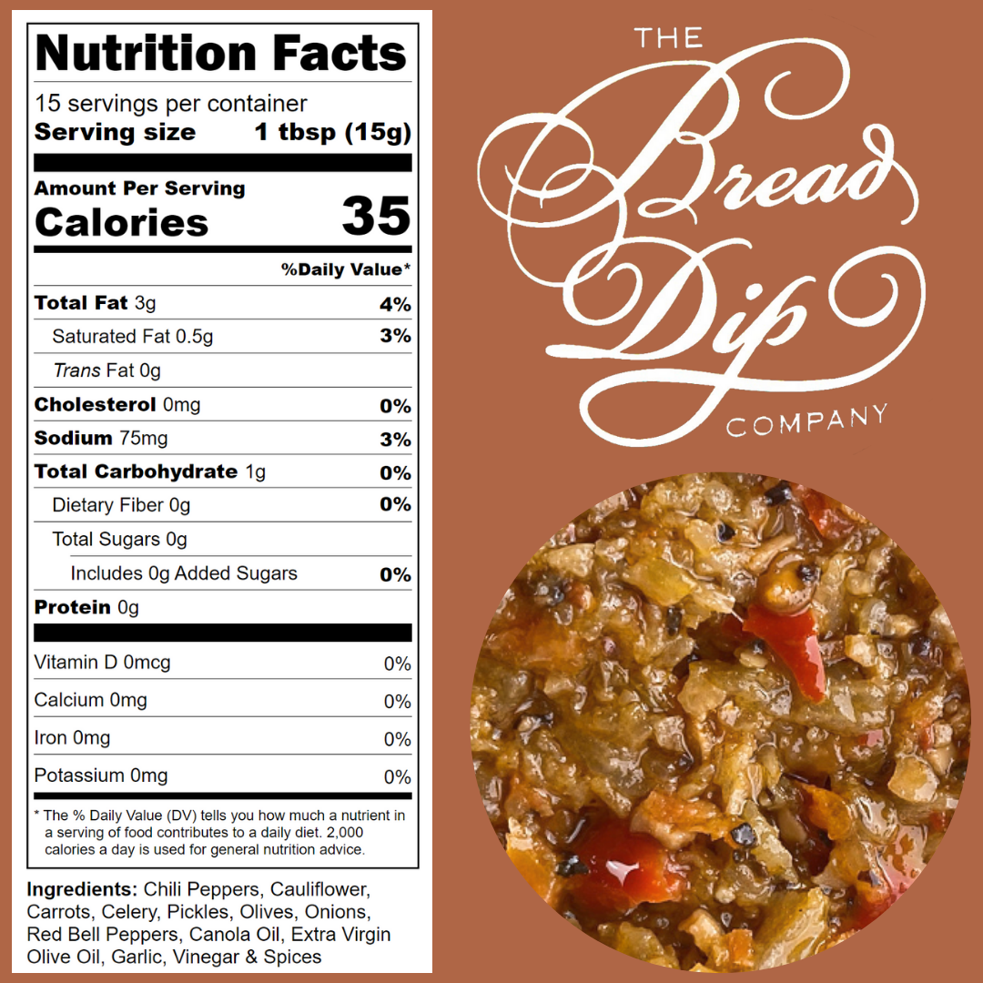 The Bread Dip Company Peppers & Spice Bread Spread & Dip