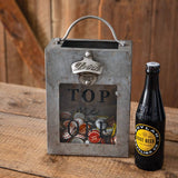 CTW Top Me Off Galvanized Bottle Opener Bin