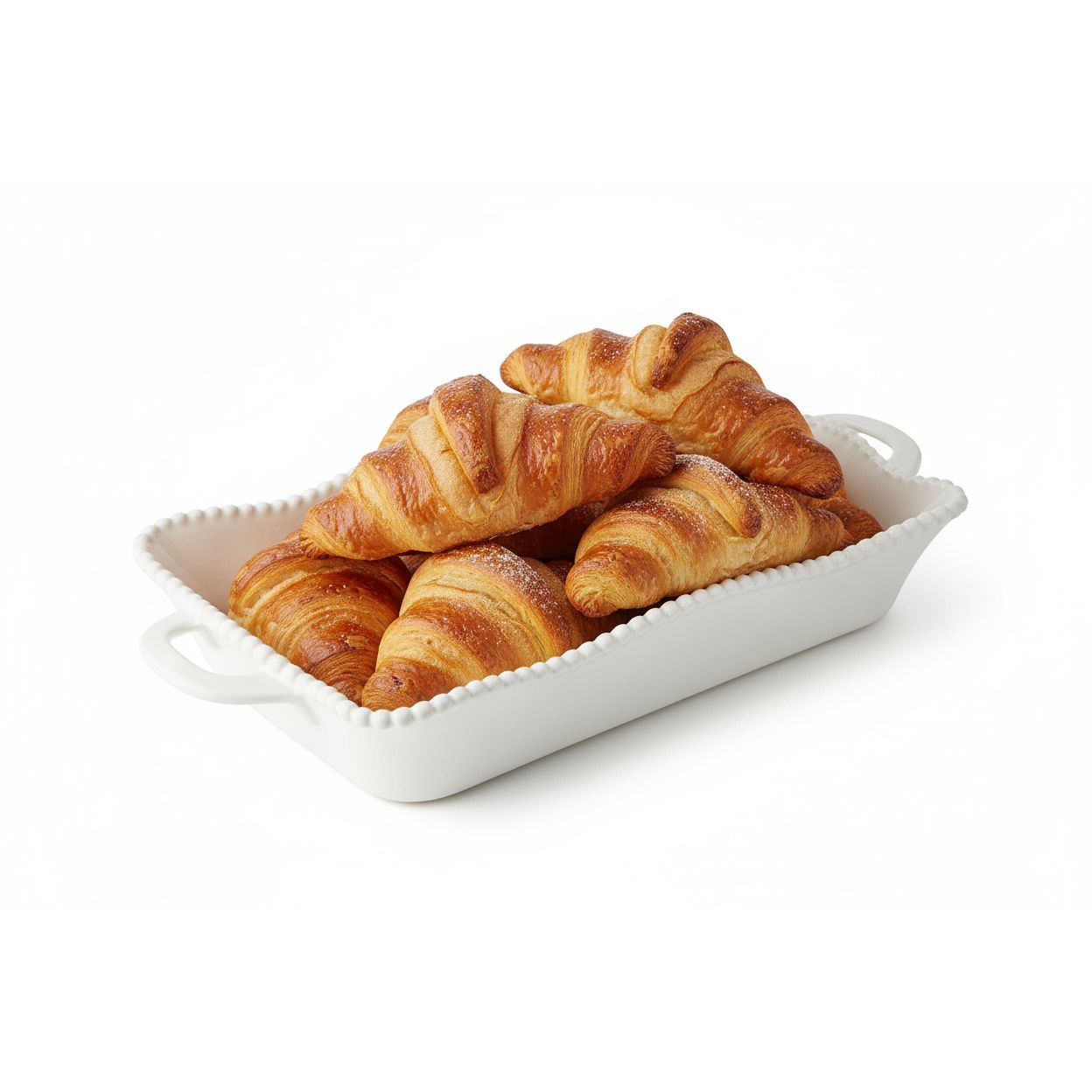 Certified International Perlette Cream Large Rectangular Baker