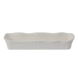 Certified International Perlette Cream Melamine Cracker Tray