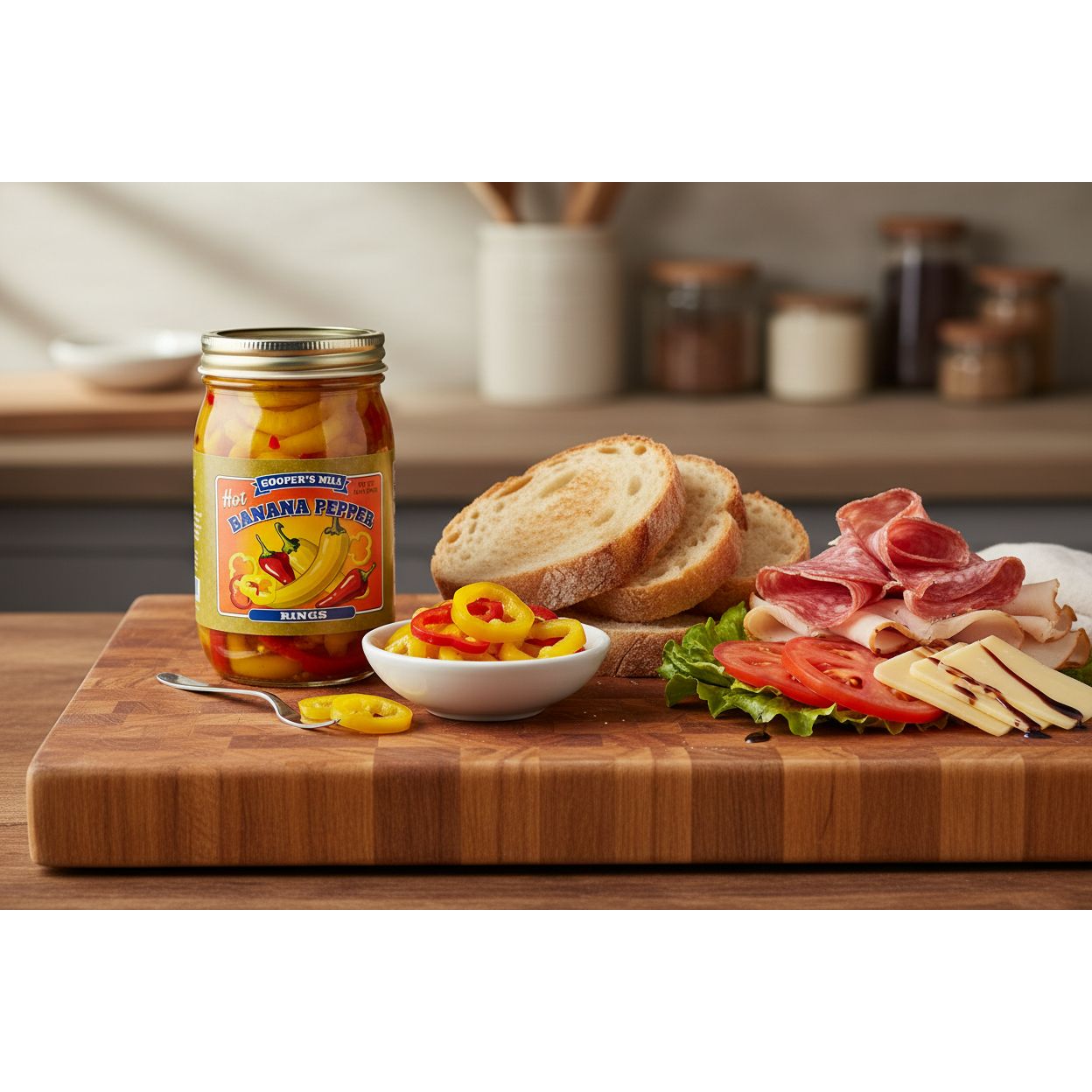Cooper Mills Hot Banana Pepper Rings