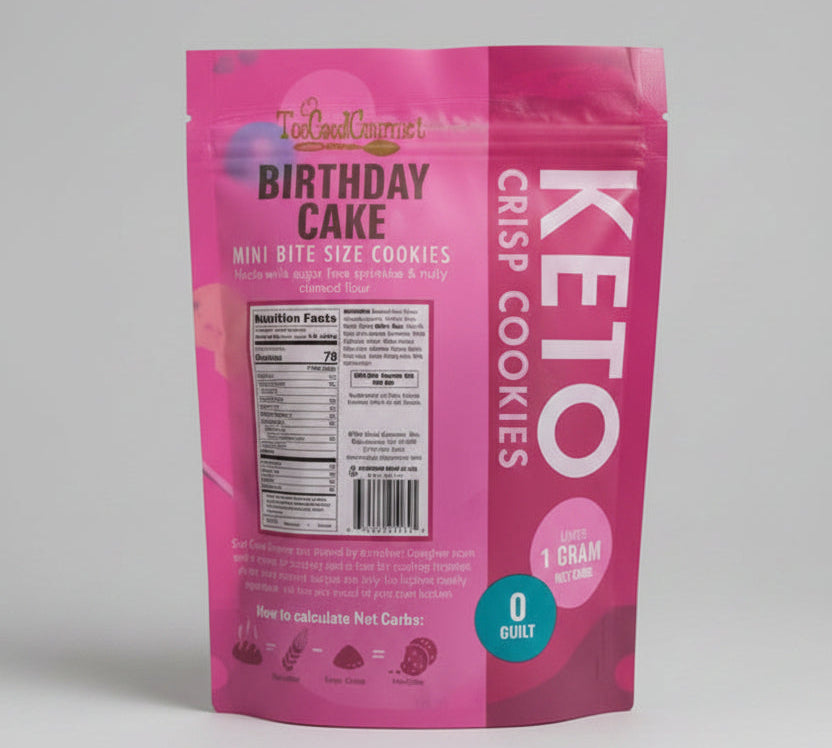 Too Good Gourmet Keto Mini Cookies - Birthday Cake