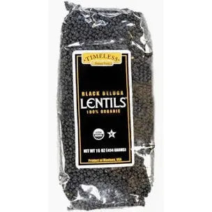 Timeless Natural Food Organic Kosher Black Beluga Lentils