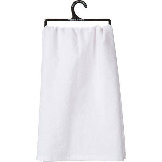 Primitives By Kathy Chaos Coordinator fueled By Caffeine Kitchen Towel
