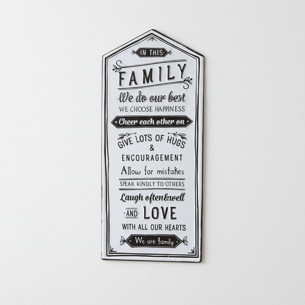 CTW Family Rules Wall Sign