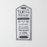 CTW Family Rules Wall Sign