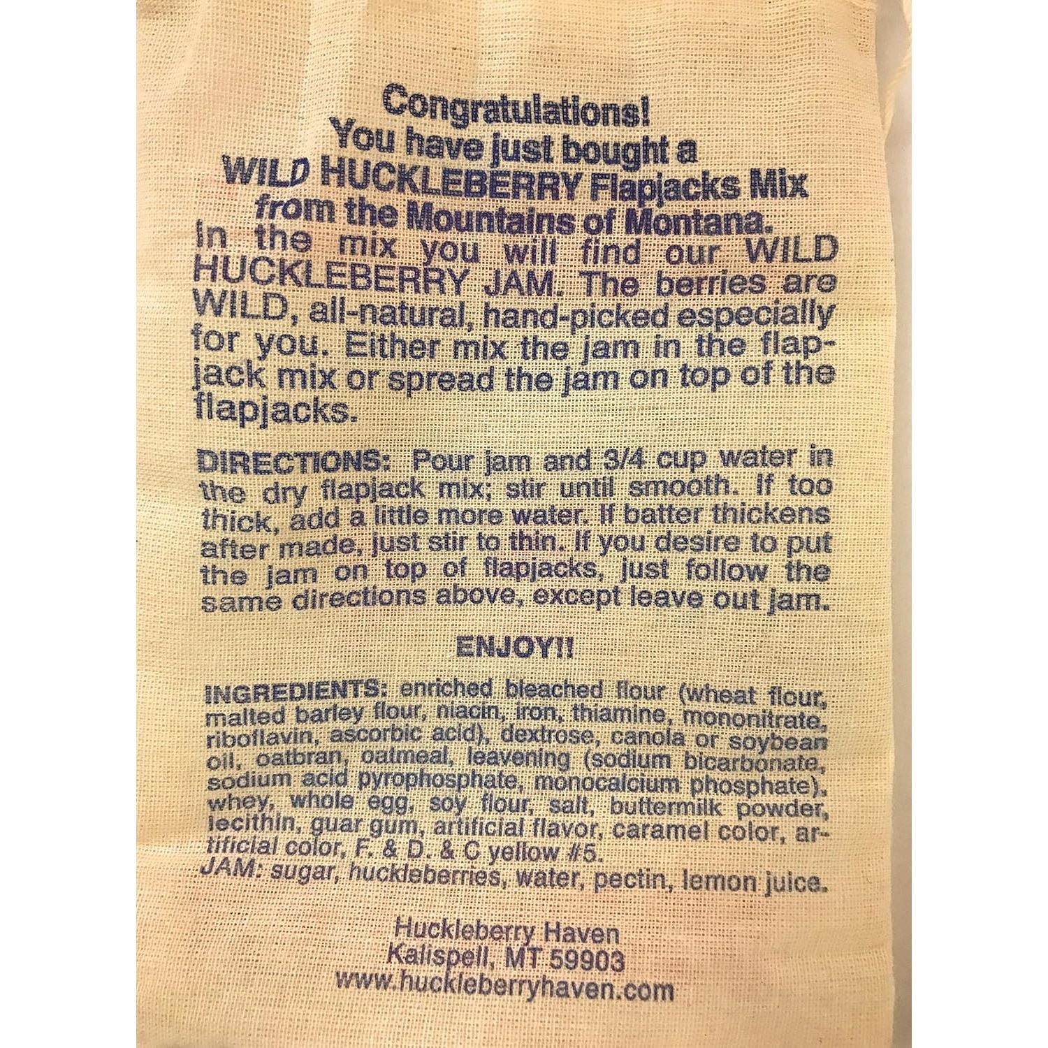 Huckleberry Haven Wild Huckleberry Flap Jacks