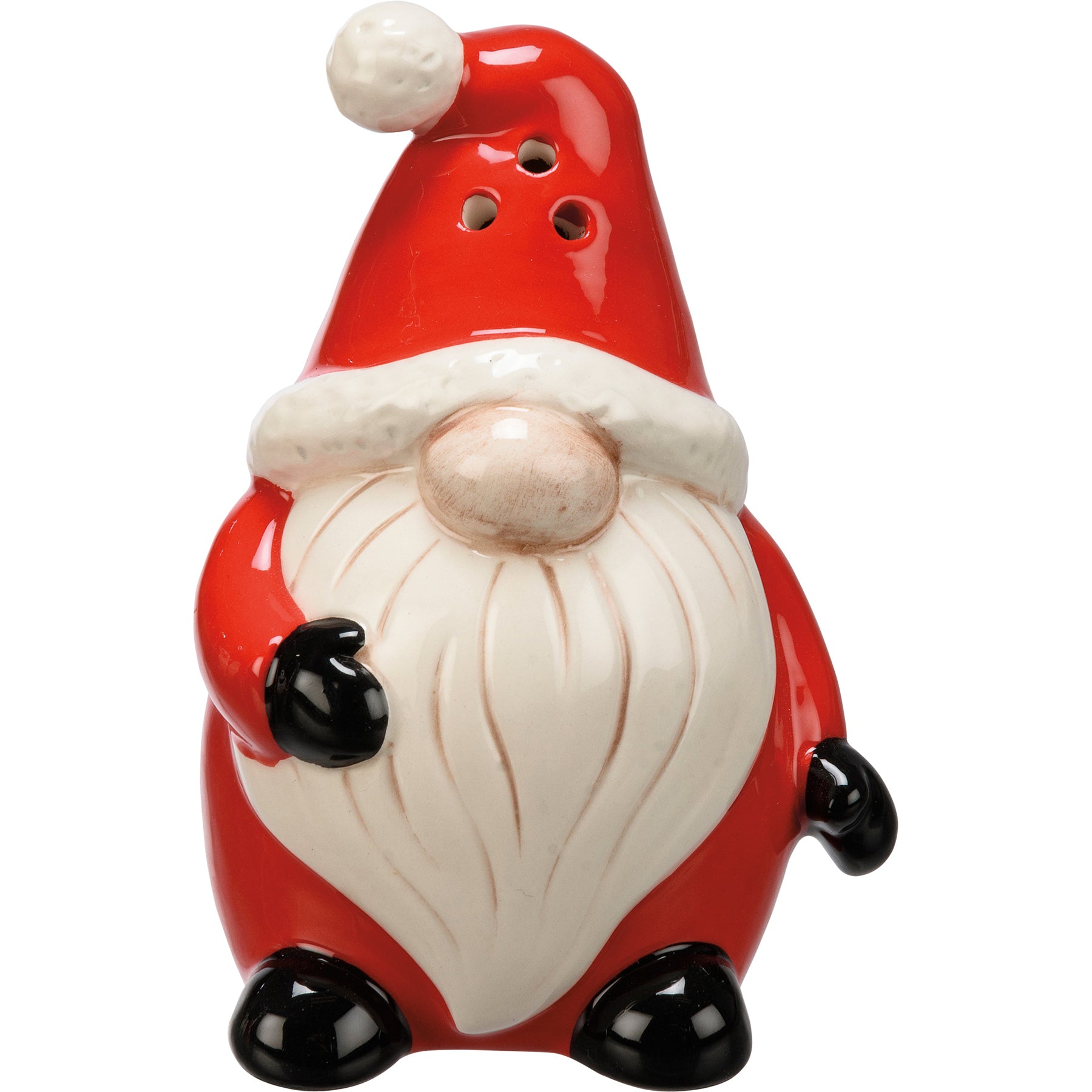 Primitives By Kathy Gnome Mr. and Mrs. Claus Salt and Pepper Shaker Set