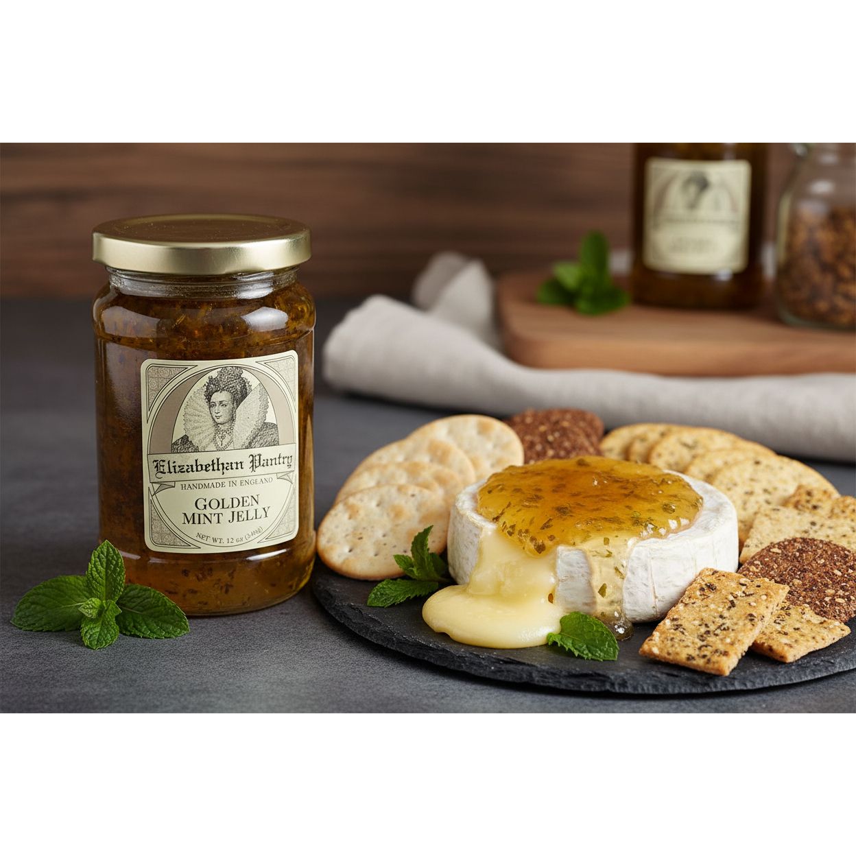 Elizabethan Pantry Golden Mint Jelly From England