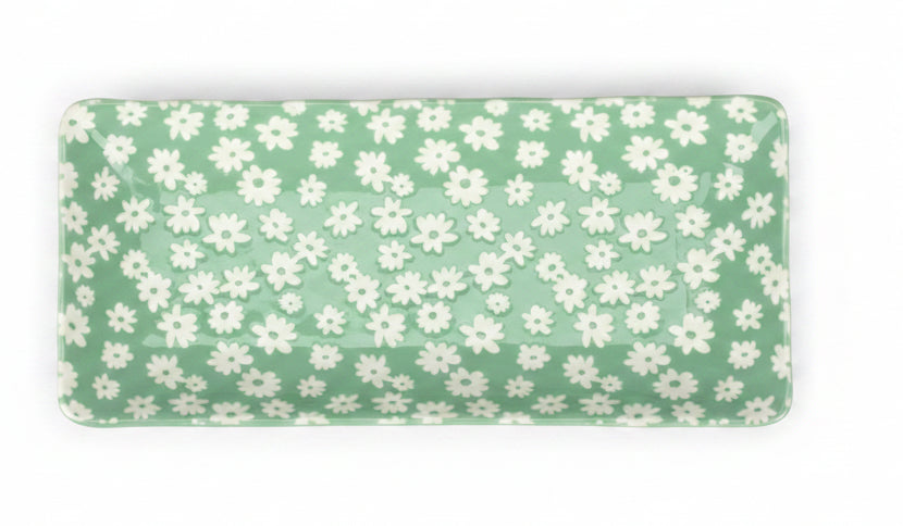 Primitives By Kathy Rectangular Daisy Platter