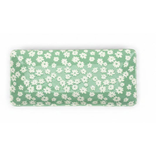 Primitives By Kathy Rectangular Daisy Platter