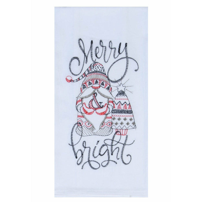 Kay Dee Designs Christmas Gnomes Merry & Bright Flour Sack Towel
