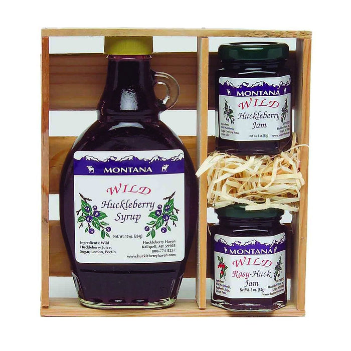 Huckleberry Haven Syrup and Jams Gift Crate