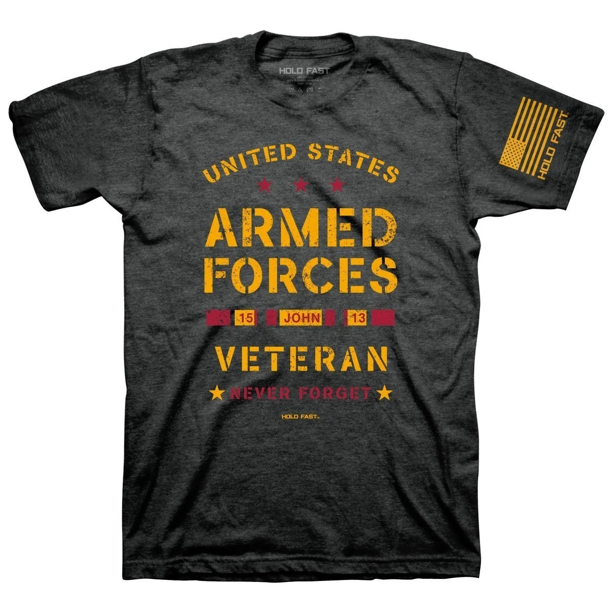 Kerusso Hold Fast United States Military Veteran T-Shirt Size 2X Last Chance