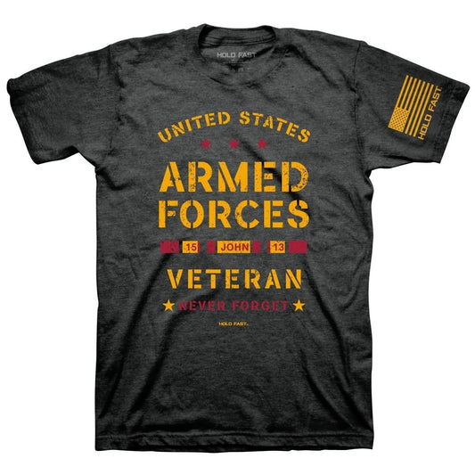 Kerusso Hold Fast United States Military Veteran T-Shirt Size Medium Last Chance