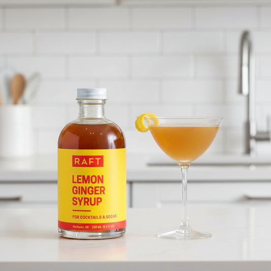 Raft Lemon Ginger Syrup For Cocktails & Sodas