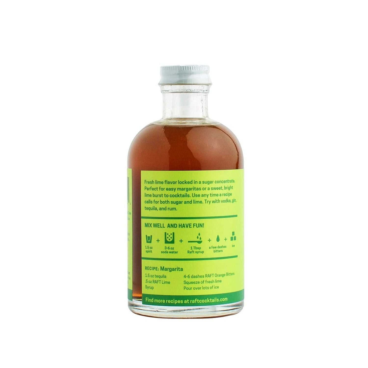 Raft Lime Syrup For Cocktails & Sodas