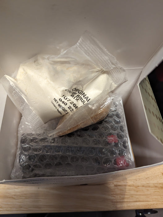 Dean Jacob's Crème Brûlée Complete Kit Damaged Package