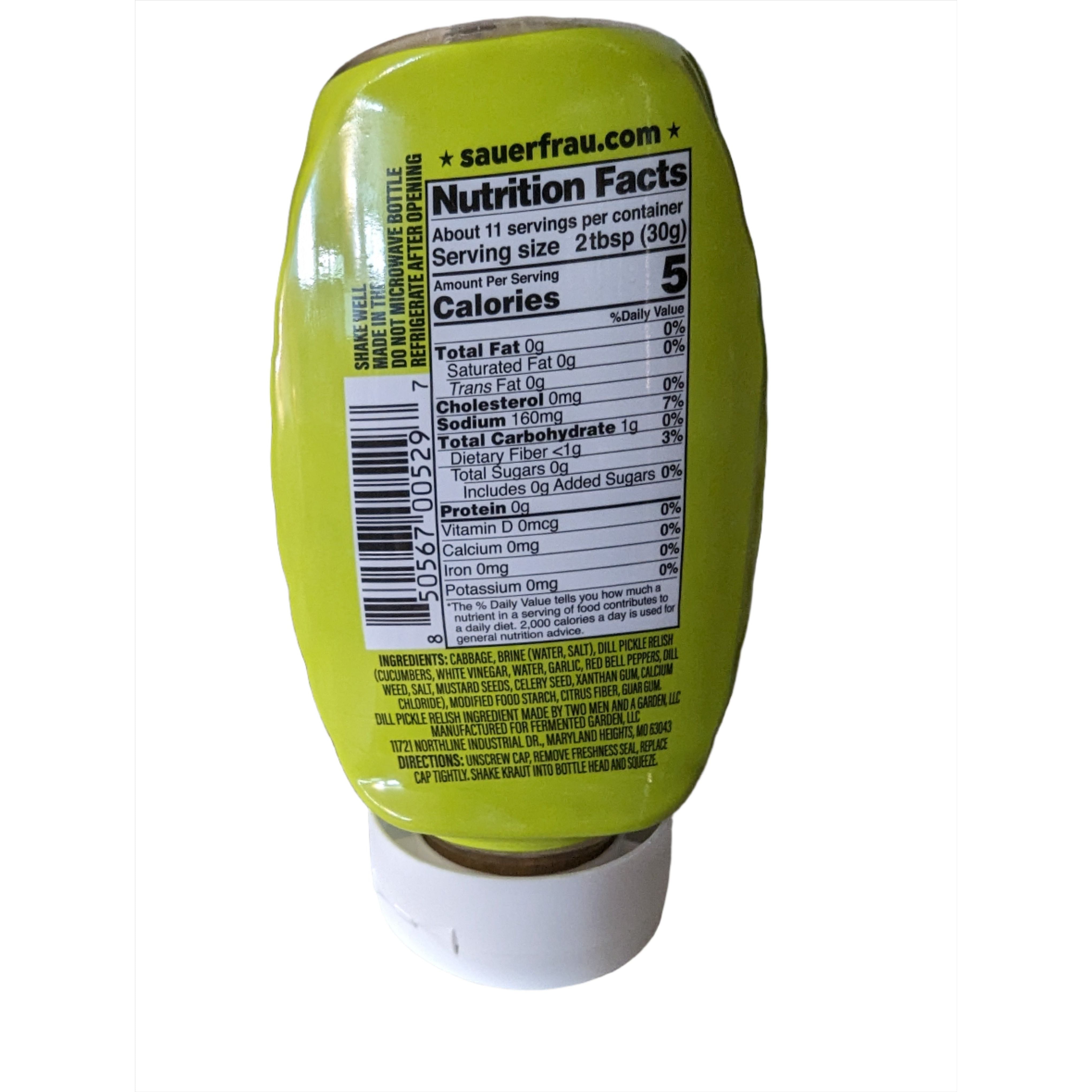 Sauer Frau Sauerkraut Dill Pickle Relish
