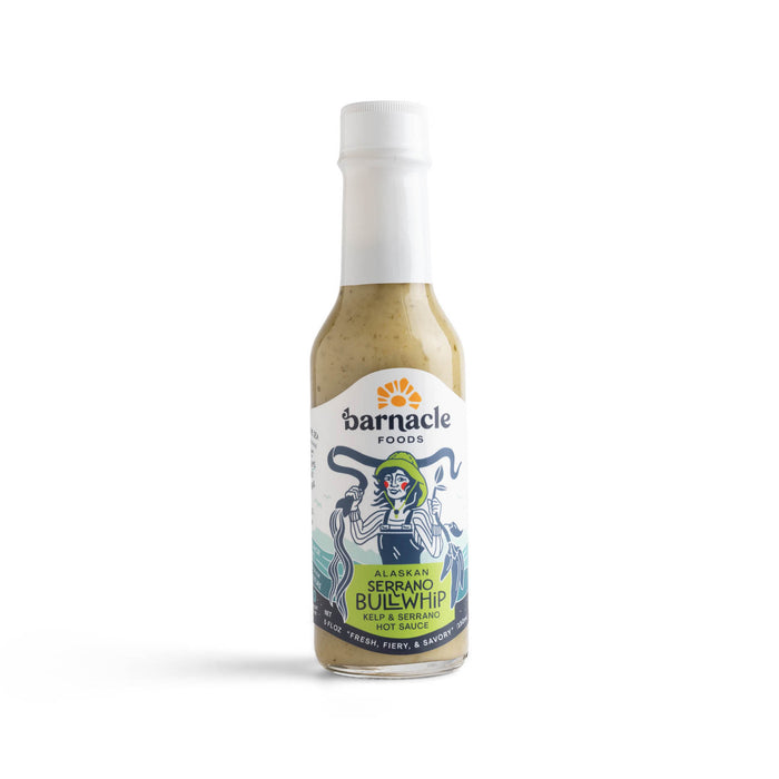 Barnacle Foods Alaska Bullwhip Kelp & Serrano  Hot Sauce