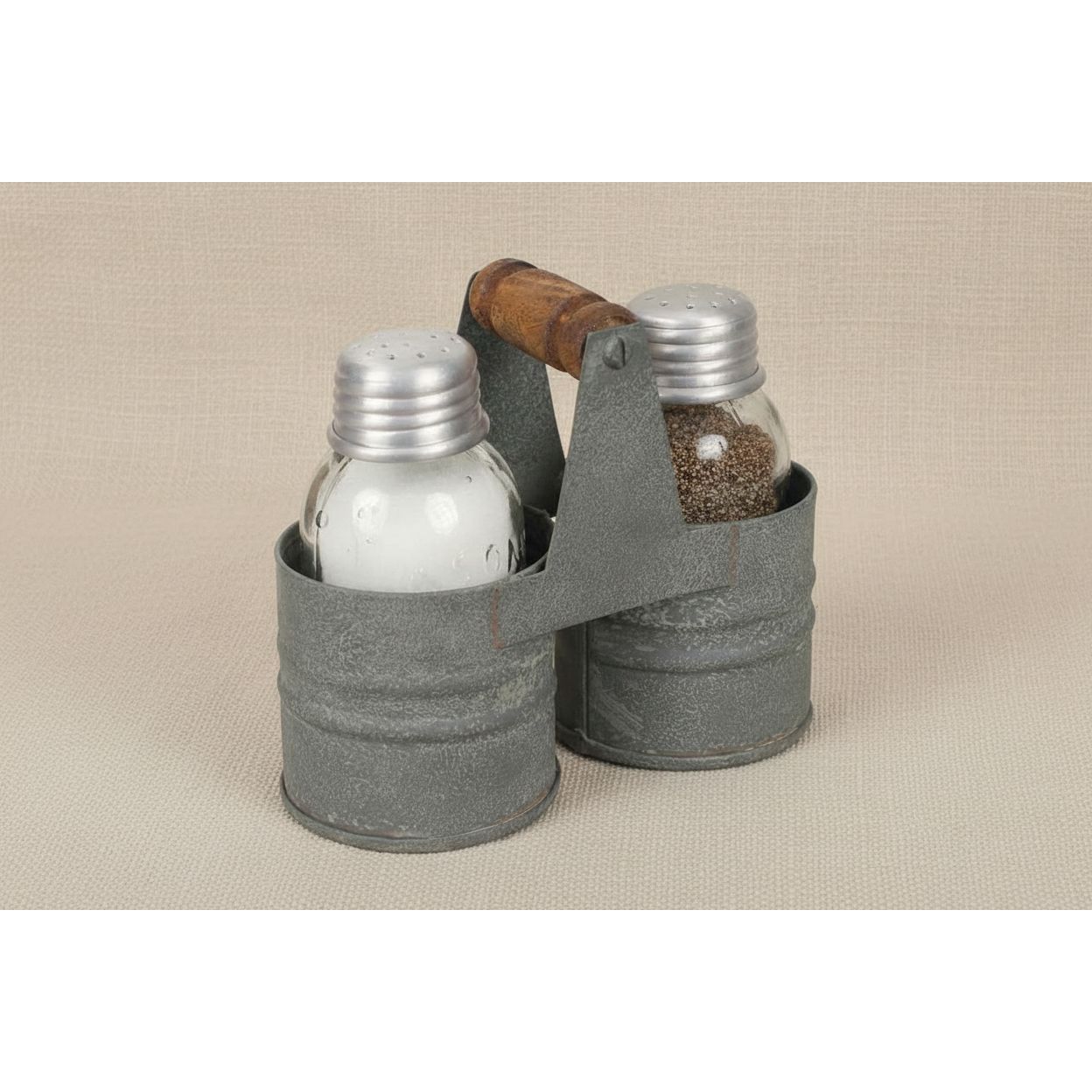 CTW Home Collection Salt and Pepper Can Caddy - Barn Roof