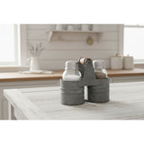 CTW Home Collection Salt and Pepper Can Caddy - Barn Roof