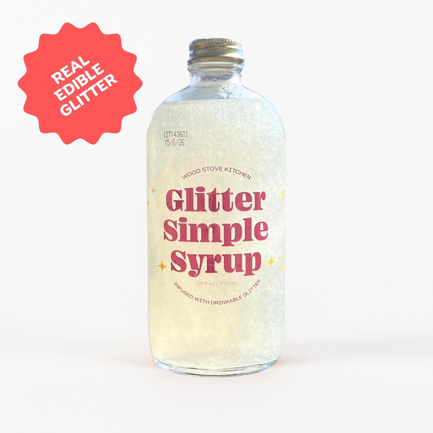 Wood Stove Kitchen Glitter Simple Syrup