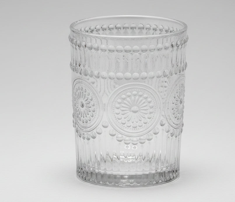 Primitives By Kathy Small Medallion Vintage Drinking Glass