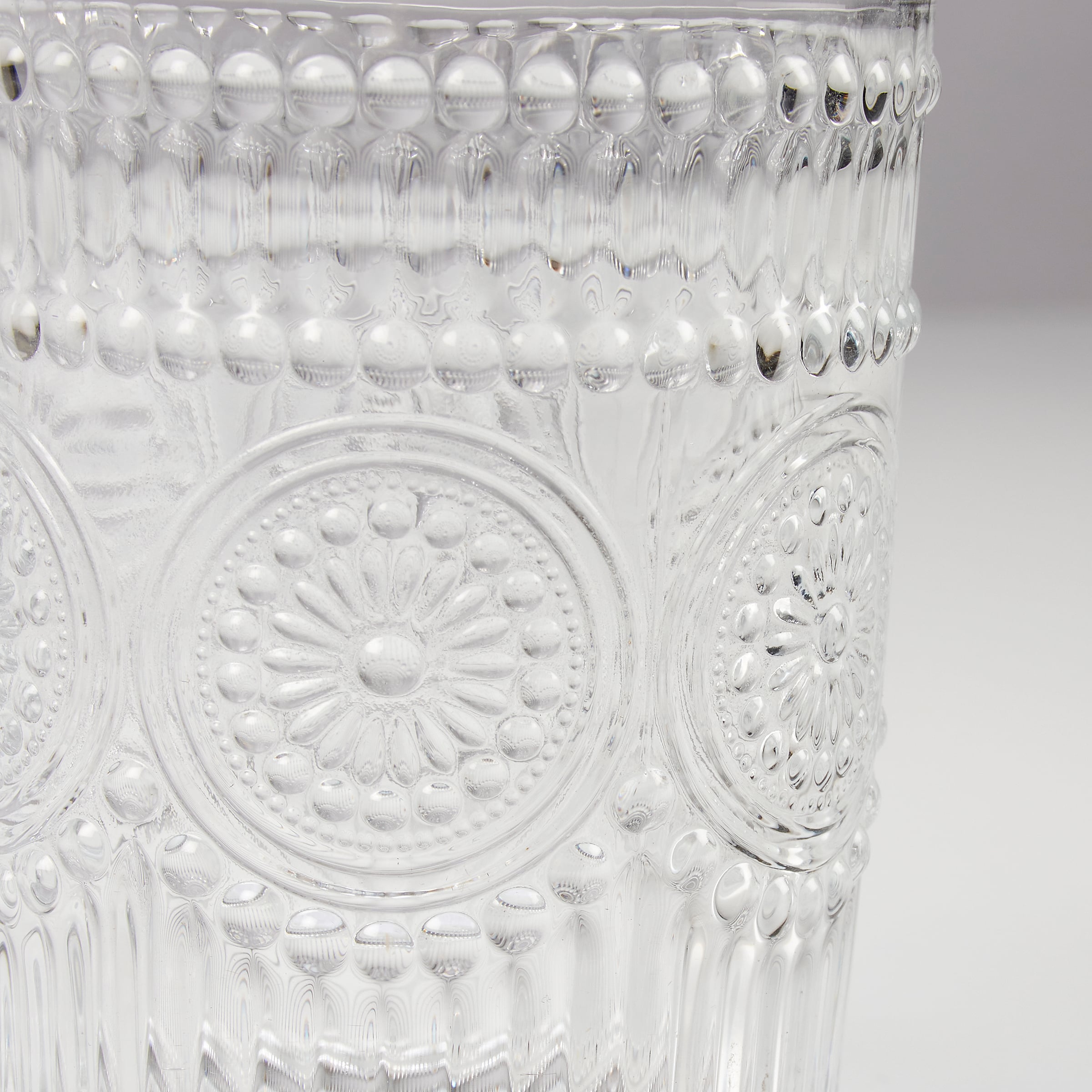 Primitives By Kathy Small Medallion Vintage Drinking Glass