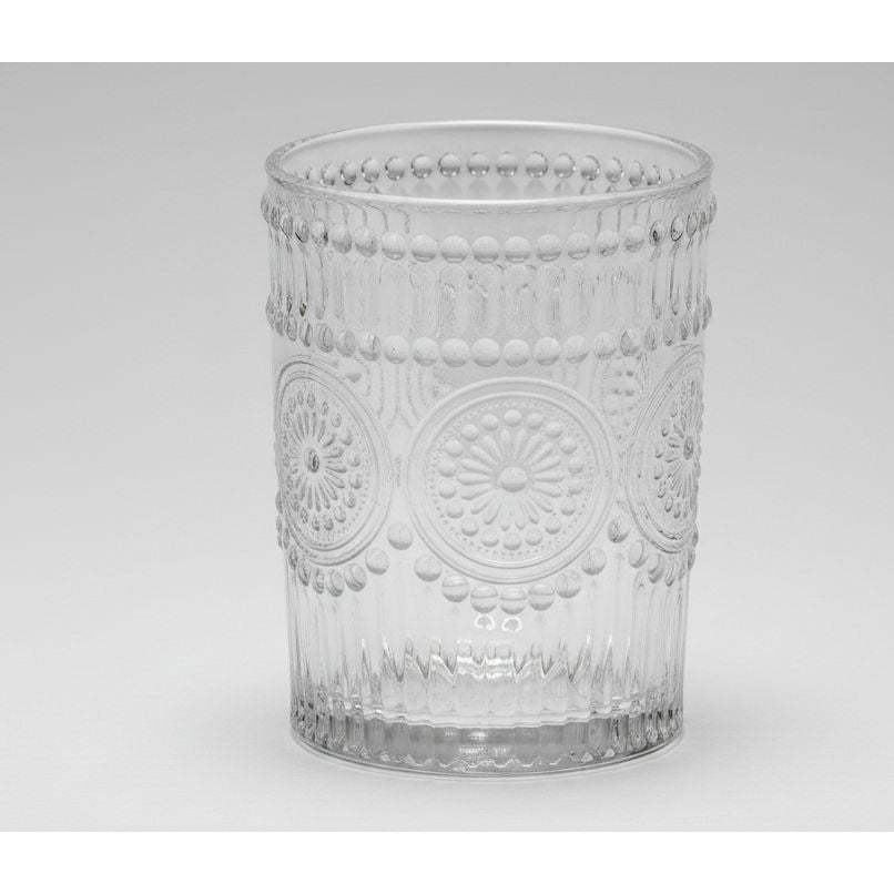 Primitives By Kathy Small Medallion Vintage Drinking Glass