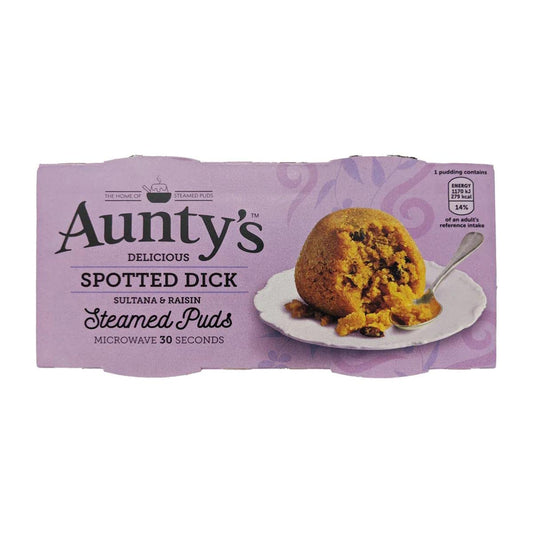 Aunty's Spotted Dick Steamed Puds