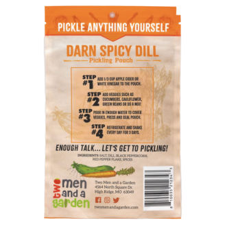 Two Men and a Garden Pickling Pouch Darn Spicy Dill Pickle Anything Yourself