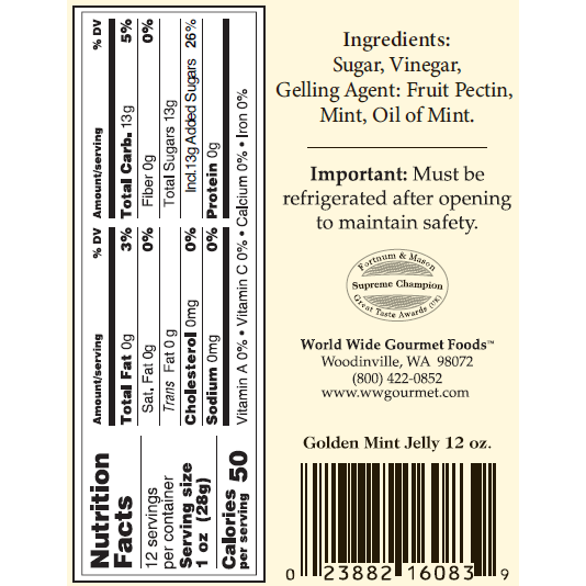 Elizabethan Pantry Golden Mint Jelly