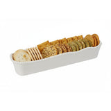 Certified International Perlette Cream Melamine Cracker Tray