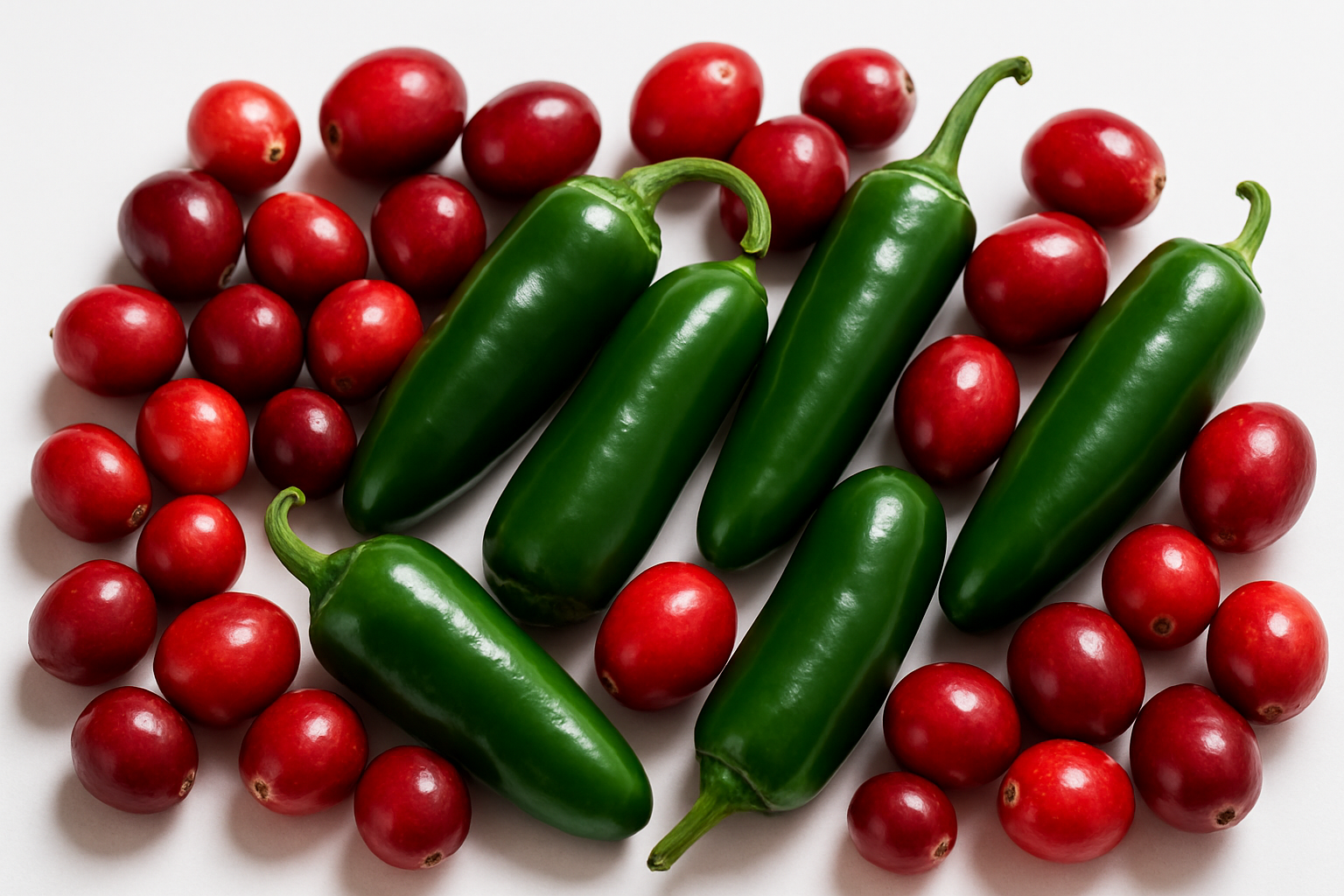 cranberries and jalapenos