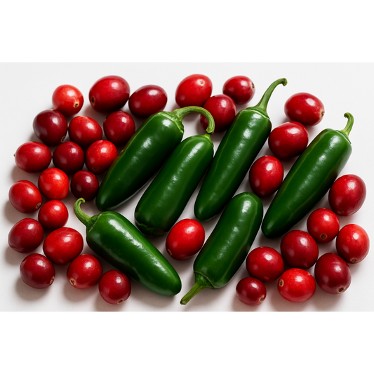 cranberries and jalapenos