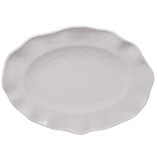 Certified International Perlette Cream Oval Platter