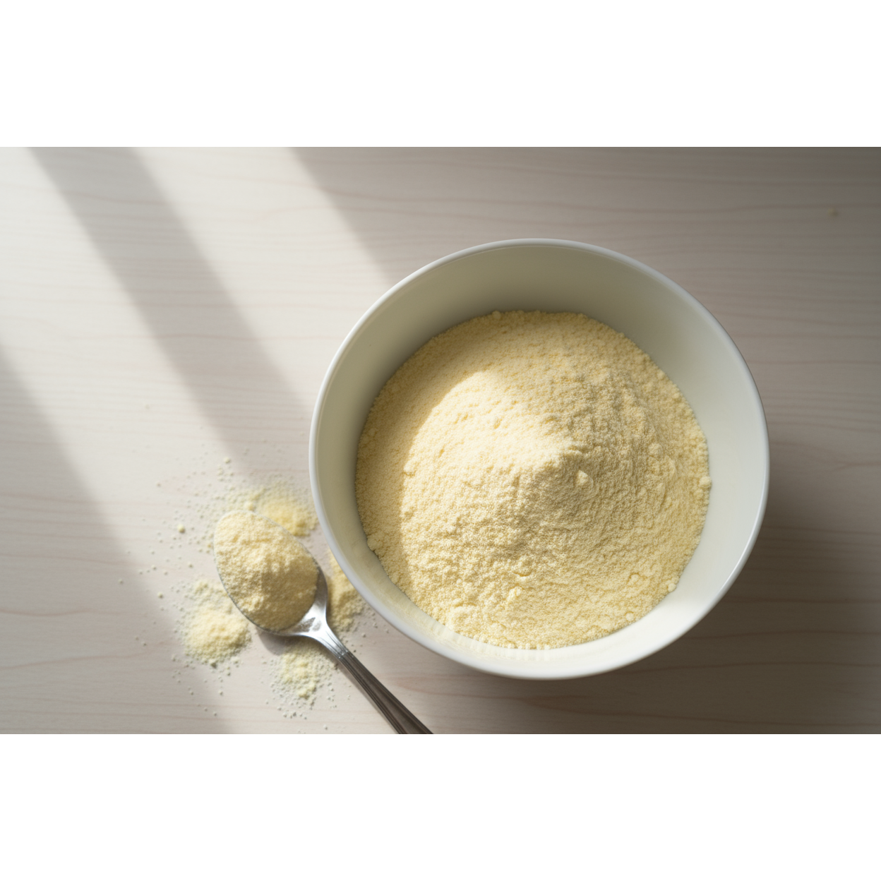 custard powder in a bowl
