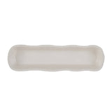 Certified International Perlette Cream Melamine Cracker Tray