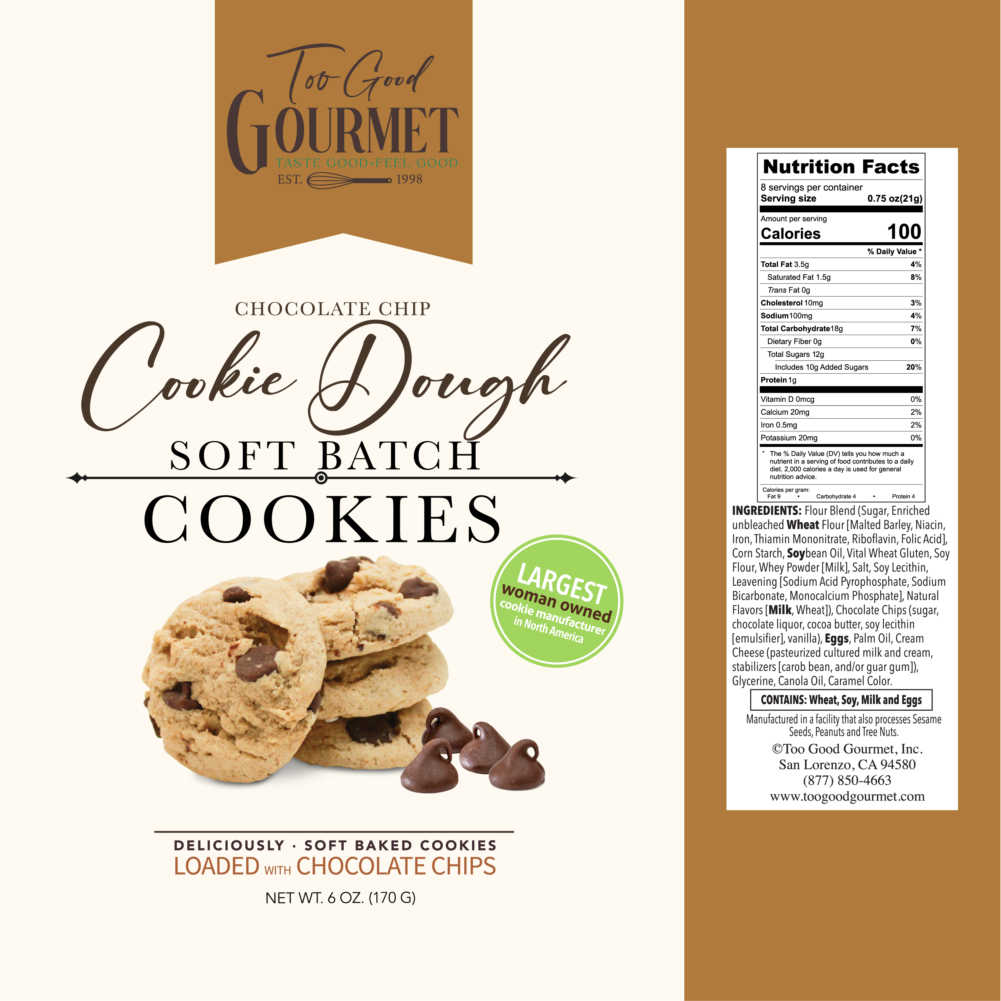 Too Good Gourmet Soft Batch Cookies -  Cookie Dough