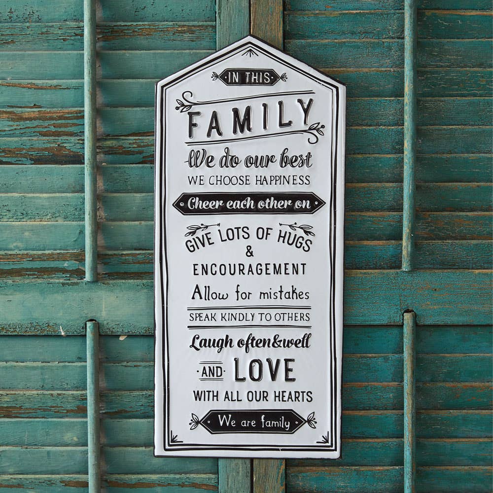 CTW Family Rules Wall Sign